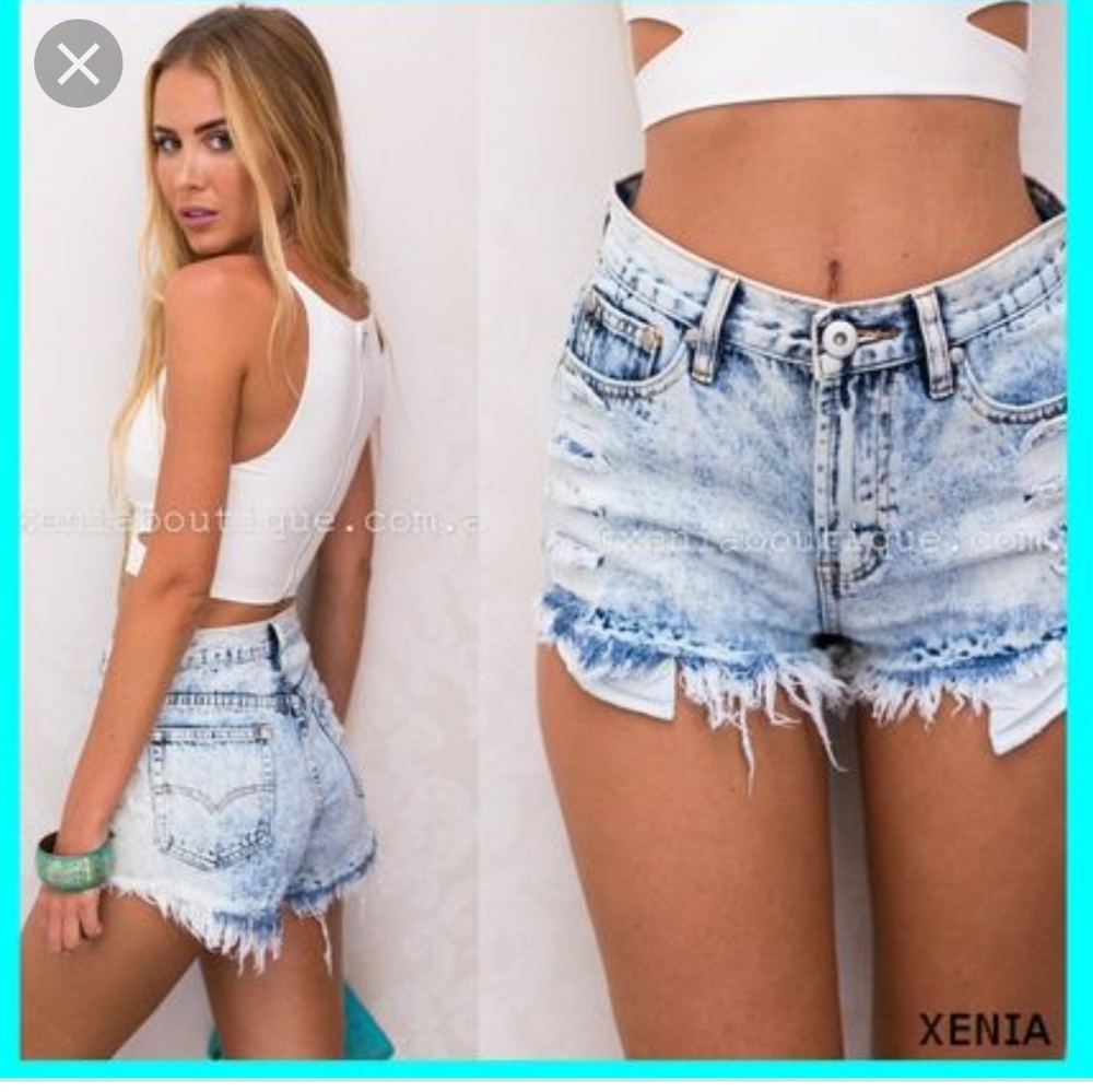 Xenia boutique frayed Women's shorts size 6